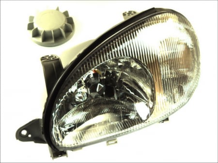 Piese Auto - Far stanga (H4, electric, fundal cromat) DAEWOO LANOS 1997-2008