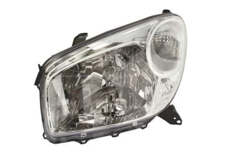 Piese Auto - Far stanga (H4, electric, fundal cromat) TOYOTA RAV 4 2003-2005
