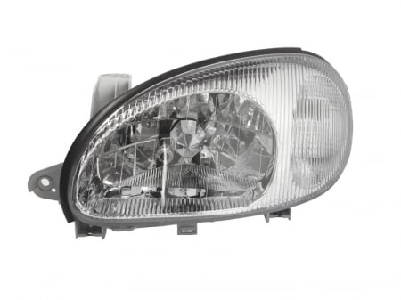 Piese Auto - Far stanga H4, electric,interior crom, semnalizator transparent DAEWOO LANOS intre 1997-2008