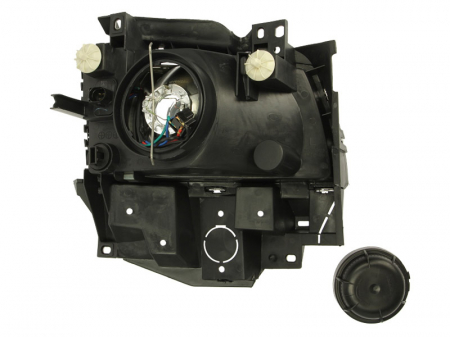 Far stanga (H4, electric, manual, fundal argintiu) VW TRANSPORTER IV [1]