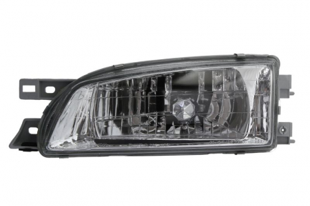 Iluminat auto - Far Stanga (H4, manual, fara motoras, culoare interior: cromat, culoare semnalizator: transparent) potrivit SUBARU IMPREZA