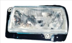 Iluminat auto - Far stanga (H4, manual, fundal argintiu) VW JETTA II