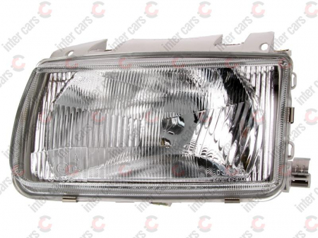 Piese Auto - Far stanga (H4, manual, fundal argintiu) VW POLO 1994-1999