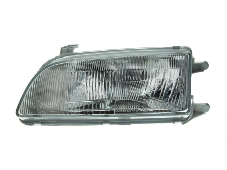 Piese Auto - Far stanga (H4, mecanic, fundal argintiu, fundal transparent) SUZUKI SWIFT 1989-2005