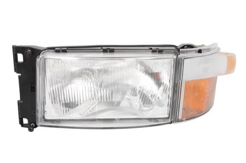 Iluminat auto - Far stanga (H4/PY21W, argintiu, Semnalizator galben) SCANIA 4, P,G,R,T dupa 2005