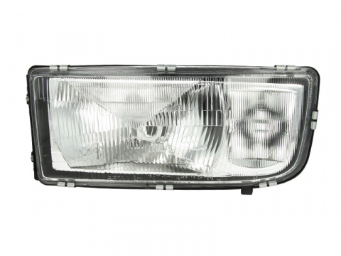 Piese Auto - Far stanga (H4/W5W, electric, argintiu, Semnalizator transparent) MERCEDES ACTROS, ACTROS MP2 / MP3, ATEGO dupa 1996