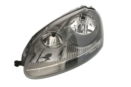 Piese Auto - Far stanga (H7, cu motoras, fundal gri, fundal transparent) VW GOLF V 2003-2009