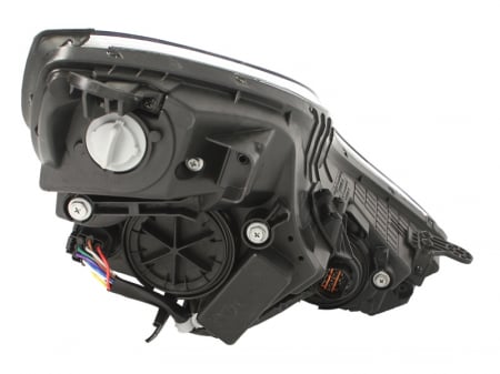 Piese Auto - Far stanga H7, electric, cu motoras, interior argintiu, semnalizator transparent HYUNDAI ix20 intre 2010-2015
