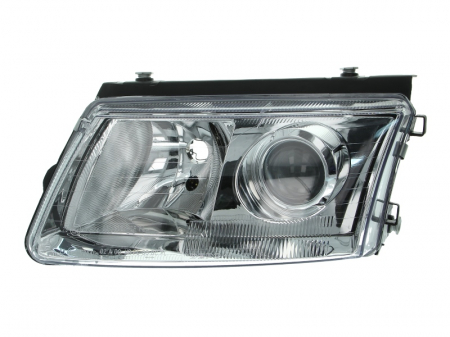 Piese Auto - Far stanga (H7, manual, fundal cromat) VW PASSAT 1996-2000
