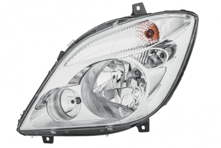 Piese Auto - Far stanga (H7/PY21W, reglaj electric, cu motoras, fundal cromat) MERCEDES SPRINTER 3,5-T (906), SPRINTER 3-T (906), SPRINTER 4,6-T (906), SPRINTER 5-T (906)