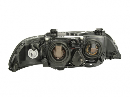 Far stanga (H7/PY21W, reglaj electric, cu motoras, fundal negru, fundal transparent) BMW Seria 5 (E39) 2000-2004 [1]