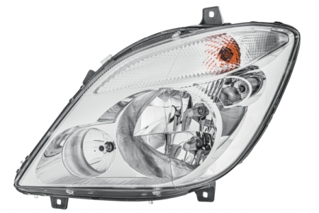 Piese Auto - Far stanga (H7/PY21W/W5W, electric, cu motoras, fundal argintiu) MERCEDES SPRINTER 3,5-T (906), SPRINTER 3-T (906), SPRINTER 4,6-T (906), SPRINTER 5-T (906)
