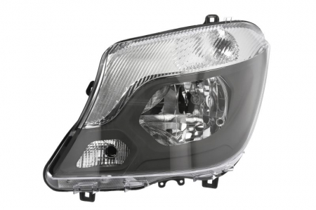 Piese Auto - Far stanga (H7, reglaj electric, cu motoras, fundal cromat, fundal transparent) MERCEDES SPRINTER 3,5-T (906), SPRINTER 3-T (906), SPRINTER 4,6-T (906) dupa 2013