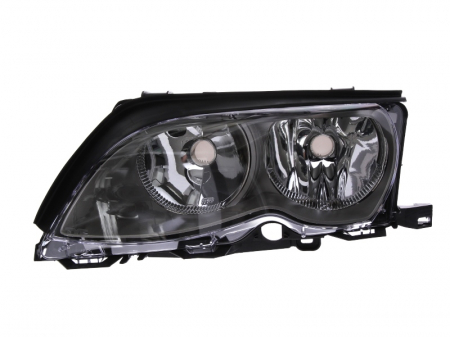 Iluminat auto - Far stanga (H7, reglaj electric, cu motoras, fundal titan) BMW Seria 3 1998-2006