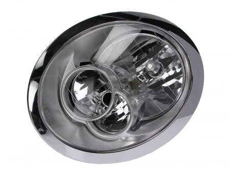 Iluminat auto - Far stanga (H7, reglaj electric, cu motoras, fundal transparent) MINI MINI 2004-2006