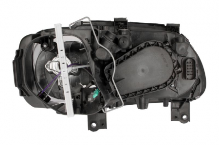 Far stanga (H7, reglaj electric, fundal cromat, fundal portocaliu) VW CADDY, TOURAN 2003-2010 [1]