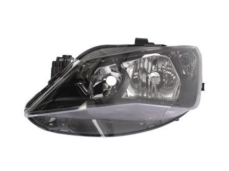 Piese Auto - Far stanga (H7, reglaj electric, fundal negru) SEAT IBIZA 2012-2017