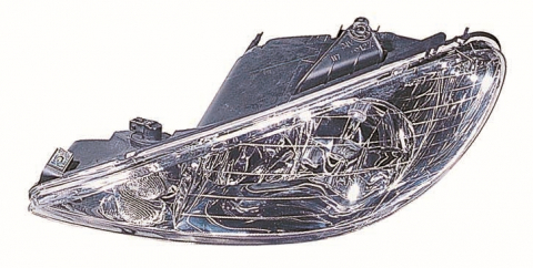 Piese Auto - Far stanga (H7, reglaj electric) PEUGEOT 206 2003-2009