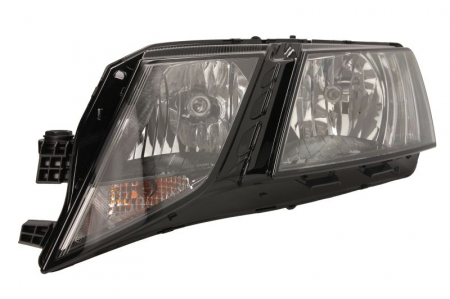 Piese Auto - Far Stanga (halogen, H7/H7, automat, cu motor, bec) potrivit SKODA OCTAVIA III