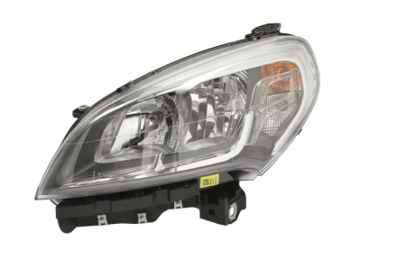 Piese Auto - Far Stanga (halogen, H7/H7, electric, cu motor, bec, culoare semnalizator: portocaliu) potrivit FIAT DOBLO, DOBLO CARGO