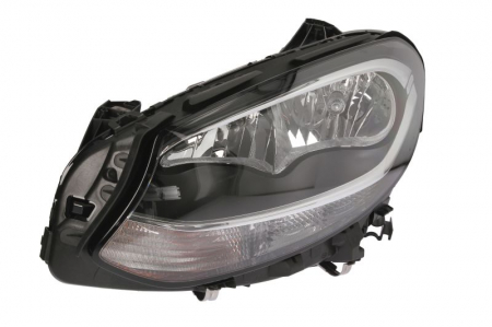Iluminat auto - Far Stanga (halogen, H7/LED/PY21W, electric, cu motor, bec, culoare semnalizator: portocaliu) potrivit MERCEDES B SPORTS TOURER (W246, W242)