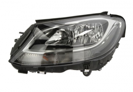 Iluminat auto - Far Stanga (halogen, H7/PWY24W, electric, cu motor, bec) potrivit MERCEDES C (A205), C (C205), C T-MODEL (S205), C (W205)