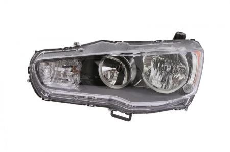 Piese Auto - Far stanga (HB3/HB4, manual, fundal negru) MITSUBISHI LANCER 2008-2015