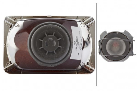Far universal Dreapta/Stanga (H4, 12/24V, latime 167mm, inaltime 107mm, transparent) potrivit MITSUBISHI GALANT IV; TOYOTA CARINA II, CORONA, CROWN; FENDT 200, 300, 600 01.72- [1]