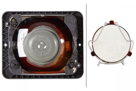 Far universal Dreapta/Stanga (R2, 12/24V, latime 173mm, inaltime 144mm, adancime: 99mm, plastic, negru) potrivit FENDT 100, 200, 300, 500, 600, 900, F, GHA, GT, GTA, GTF, GTH, GTM [3]