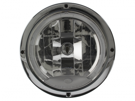 Iluminat auto - Far universal Dreapta/Stanga (rotund, Luminator Chromium Celis, H1, 12/24V, latime 222mm, inaltime 222mm, diametru 224,4mm, adancime: 130mm, transparent, metal, crom, Lampi de pozitie)