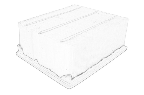 Piese Auto - Filtru aer (panou) potrivit DODGE RAM 2500; RAM 3500 6.7D 09.11-