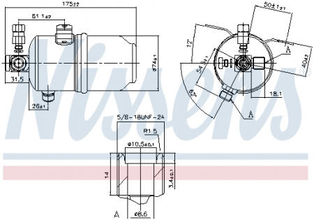 Climatizare - Filtru uscator AC MERCEDES SLK (R170); CHRYSLER CROSSFIRE 2.0/2.3/3.2 intre 1996-2008