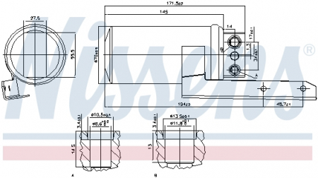 Climatizare - Filtru uscator AC OPEL VECTRA B 1.8LPG-2.5 dupa 199607.03