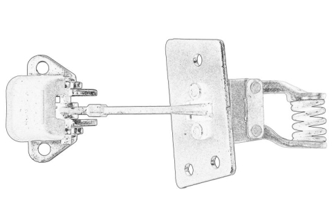 Caroserie - Fixare usa Spate Dreapta potrivit VW CALIFORNIA T5 CAMPER, CALIFORNIA T6 CAMPER, MULTIVAN T5, MULTIVAN T6, TRANSPORTER T5, TRANSPORTER T6, TRANSPORTER T6 / CARAVELLE T6 04.03-08.24
