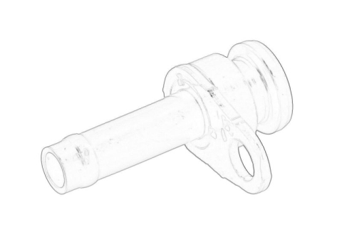 Elemente sistem racire - Flansa lichid racire potrivit AUDI A8 D4; VW TOUAREG 3.0D/4.0/4.2D 10.13-03.18