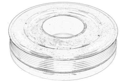 Fulie - Fulie arbore cotit (cu amortizor de torsiune) potrivit AUDI A6 ALLROAD C7, A6 C7, A7, Q5 3.0D 01.12-09.18