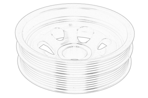 Fulie - Fulie arbore cotit (numar de nervuri: 4; 5) potrivit FORD TRANSIT V363 2.0D/2.0DH 03.16-