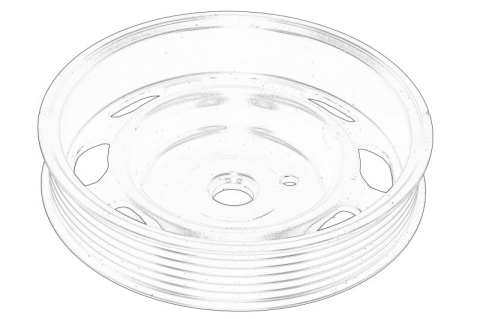 Fulie - Fulie arbore cotit (numar de nervuri: 5) potrivit AUDI A2; SEAT ALTEA, ALTEA XL, AROSA, CORDOBA, CORDOBA VARIO, IBIZA III, IBIZA IV, IBIZA IV SC, IBIZA IV ST, LEON 1.4/1.4LPG/1.6 10.97-05.15