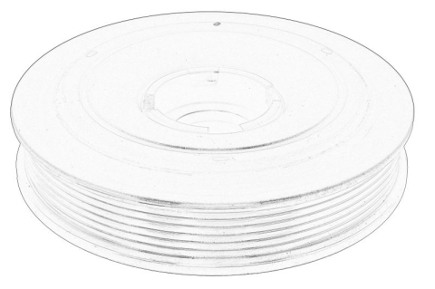 Fulie - Fulie arbore cotit (numar de nervuri: 6) potrivit CHEVROLET CAPTIVA, CRUZE, ORLANDO; OPEL ANTARA A 2.0D/2.2D 08.10-