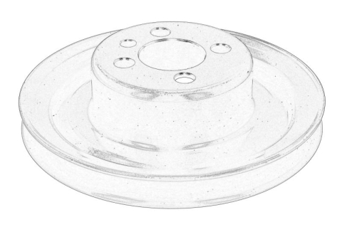 Fulie - Fulie arbore cotit potrivit AUDI 80 B4, A6 C4 1.9D 09.91-10.97