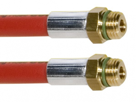 Echipamente service AC - Furtun extensie de la statie AC la LP R1234yf/R134a, lungime LP/HP: 3m, M12X1.5 mufa tip Tata culoare rosu