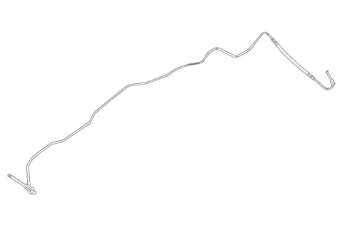 Furtun frana flexibil Spate Dreapta (M10x1/M10x1, no 4-control; metal cauciuc) potrivit RENAULT LAGUNA, LAGUNA III 1.5D-3.5 10.07-12.15