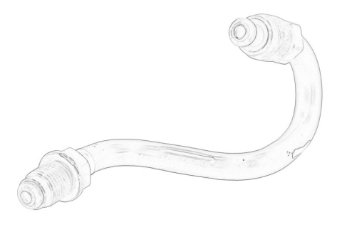 Piese Auto - Furtun frana Spate Dreapta potrivit AUDI Q3; VW CC B7, PASSAT B6, PASSAT B7 1.4-3.6 03.05-10.18