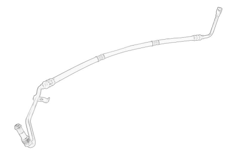 Piese Auto - Furtun hidraulic sistem directie potrivit VW CALIFORNIA T5 CAMPER, MULTIVAN T5, TRANSPORTER T5 1.9D-3.2 04.03-08.15