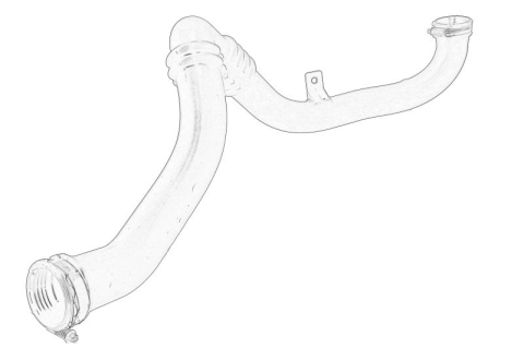 Piese Auto - Furtun intercooler (fara robinet) potrivit FORD GALAXY II, MONDEO IV, S-MAX 1.8D 05.06-06.15