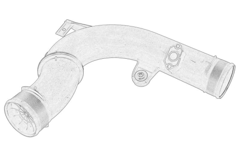 Piese Auto - Furtun intercooler potrivit AUDI A3, Q2, TT; SEAT ATECA, LEON, LEON SC, LEON SPORTSTOURER, LEON ST, LEON/HATCHBACK; SKODA KAROQ, OCTAVIA IV, SUPERB III; VW ARTEON 1.8/2.0 11.12-