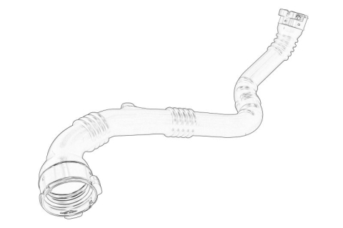 Piese Auto - Furtun intercooler potrivit NISSAN QASHQAI II; RENAULT GRAND SCENIC IV, KADJAR, MEGANE IV, SCENIC IV, TALISMAN 1.5D/1.5DH 11.13-