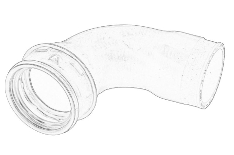 Elemente directie - Furtun intercooler potrivit SEAT CORDOBA, IBIZA III; SKODA FABIA II, ROOMSTER; VW POLO IV 1.4D/1.9D 10.01-03.10