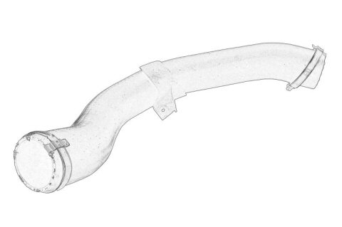 Piese Auto - Furtun intercooler potrivit VOLVO C30, C70 II, S40 II, V50 2.0D 01.04-12.12