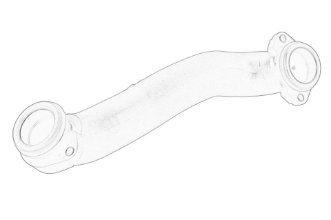 Elemente directie - Furtun intercooler potrivit VOLVO S60 II, S80 II, V60 I 2.4D 04.10-12.15